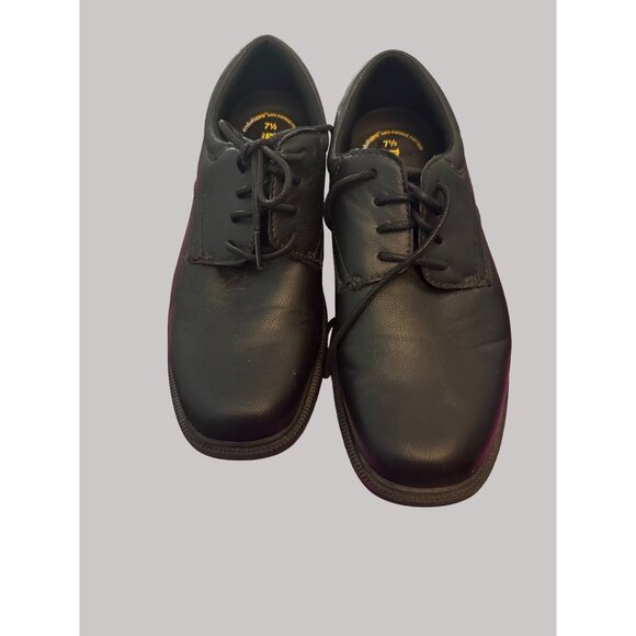 TredSafe Man Made  Slip-Resistant Lace Up Shoes  Men’s Work Shoes Black Sz 7.5 - Picture 3 of 7